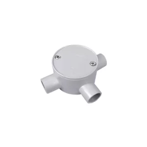 3 Way Shallow J-Box - 20mm - Grey
